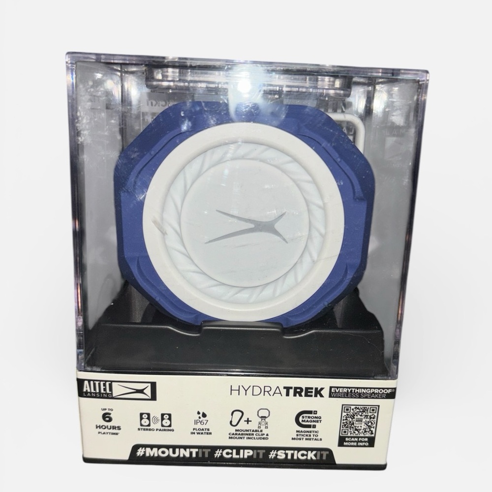 Altec Lansing HydraTrek Bluetooth Speaker - Blue and White